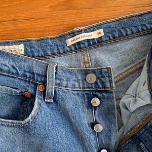 Levis Ribcage Denim Straight Leg Size 30